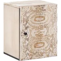 vidaXL Badezimmer Hängeschrank Weiß 38 x 33,5 x 48 cm Massivholz Mango