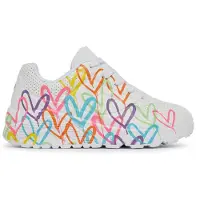 SKECHERS Mädchen sportliche Halbschuhe/ Low Sneaker SPREAD THE LOVE Weiß Synthetik Größe: 29