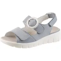 Waldlaufer Sandale "K-ADEA" Sommerschuh, Keilsandalette mit Klettverschlüssen, K-Weite