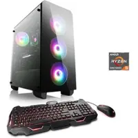 CSL Gaming-PC "Theseus V24599", bunt (schwarz), Microsoft Windows 11 Home (64 Bit), GeForce RTX 5060, 32 GB RAM 1.000 GB SSD, Desktop-PCs, Gaming-PC