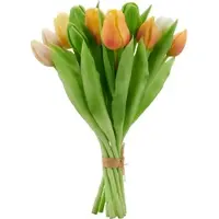 Creativ Green Kunsttulpe "Tulpenbund", apricot, H:30cm, Kunststoff, Kunstpflanzen, Kunsttulpe, aus 12 Einzelstielen
