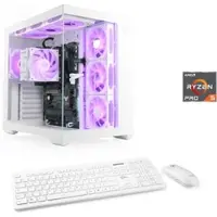 CSL PC "Vitrum Advanced V24481", weiß, Microsoft Windows 11 Home (64 Bit), 16 GB RAM 500 GB SSD, Desktop-PCs, PC