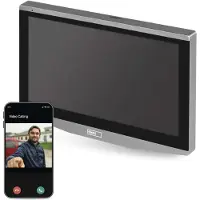 Emos GoSmart Zusatz-Monitor IP-750B zur Video-Türsprechanlage IP-750A (H4020), Touchscreen-Bildschirm mit 7'' LCD-Farbdisplay, H4021