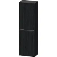 Duravit Ketho.2 Halbhochschrank, Anschlag links, 1320x400x240mm, K21319L16160000, Farbe: Eiche Schwarz Matt Dekor