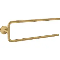 Hansgrohe AXOR UNIVERSAL Circular Handtuchhalter, zweiarmig, 42822250, Farbe: Brushed Gold Optic
