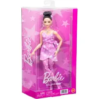 Barbie Deluxe Style Puppe mit Rosa Jeanskleid
