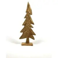 Am Design Dekobaum "Weihnachstsdekoration aus Holz", braun, B:27cm H:82cm, Holzwerkstoff, Dekofiguren, Dekobaum, BxH: 27x82 cm