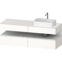 Duravit Waschtischunterschrank Qatego 160x55x60cm, w m/we g, Pl, B r, Nischenb