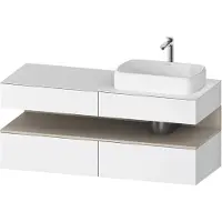 Duravit Waschtischunterschrank Qatego 140x55x60cm, T m/we m, Pl, Beck. re
