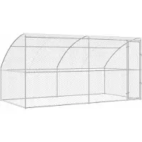 vidaXL Hundekäfig 2 stk. Silber 4 x 2 x 2 m Verzinkter Stahl