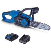 Scheppach Akku Kettensäge C-CS254-X SET S, 25,4 cm Schnittlänge, 20V IXES 2Ah Akku + Ladegerät