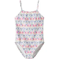 Name it Badeanzug "NKFZIZZA SWIMSUIT", Kinder, Gr. 134/140, N-Gr, bunt (lila impression), Jersey, Obermaterial: 84% Polyester, 16% Elasthan, Ethnomuster, bedruckt, Badeanzüge Badeanzug