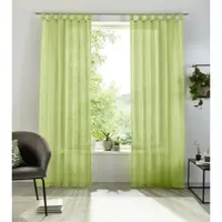 Otto Home Gardine "XANA" Gr. 3, grün, B:145cm H:225cm, Voile, Polyester, Gardinen, Gardine, Bestseller, einfarbig, 1 bzw. 2 Schals, pflegeleicht, preiswert, Topseller