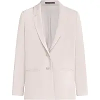 Betty Barclay Longblazer "Longblazer mit Reverskragen", Damen, Gr. 36, beige (grau beige), Obermaterial: 96% Polyester PES. 4% Elasthan EL., Blazer Longblazer