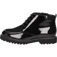 Sioux Stiefelette "Meredith-748-WF-H", Damen, Gr. 40 (UK 6 1/2), schwarz, Obermaterial: 50% Kalbslackleder CAPA. 50% Lammveloursleder LAVL. 100% Gummi rubber., Schuhe Stiefelette