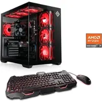 CSL PC "Vitrum Advanced V24505", schwarz, Microsoft Windows 11 Home (64 Bit), 16 GB RAM 500 GB SSD, Desktop-PCs, PC