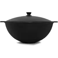 4BIG.fun Gusseisen Kasan 6L NAMANGAN Deckel Campingtopf Kazan WOK Kessel Camping BBQ Asia