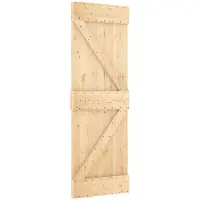Syfax Schiebetür NARVIK 85 x 210 cm (213,5 cm) Natürlich und Schwarz