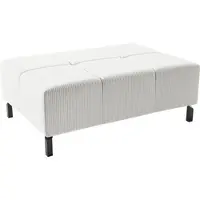 Home affaire Hockerbank "Ancona New", weiß, B:107cm H:43cm T:71cm, : 88% Polyester, 12% Polyacryl, Hocker, Hockerbank, passend zum Ecksofa, auch in Easy care-Bezug + Cord