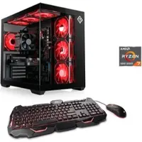 CSL PC "Vitrum Advanced V24496", schwarz, Microsoft Windows 11 Home (64 Bit), NVIDIA GeForce RTX 3050, 32 GB RAM 1.000 GB SSD, Desktop-PCs, PC