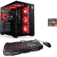 CSL PC "Vitrum Advanced V24483", schwarz, Microsoft Windows 11 Home (64 Bit), 64 GB RAM 2.000 GB SSD, Desktop-PCs, PC