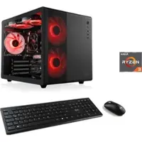 CSL PC "Cube V24177", schwarz, Microsoft Windows 11 Home (64 Bit), 16 GB RAM 500 GB SSD, Desktop-PCs, PC