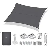 OEM Sonnenschirm, hochdichtes Polyester, schützt vor Wind, wetterfest, UV-Schutz, geeignet für Terrasse, Camping, Garten oder Fest, anthrazit
