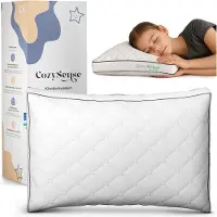 Unyqoos Kinderkissen 40x55 cm – ergonomisch & verstellbar für 2–12 Jahre, weiß, 100% Baumwoll‑Bezug, hypoallergen, , Füllung 100% Polyester