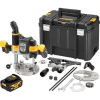 DeWalt DCW 620 NT Akku Oberfräse 18 V 12 mm Brushless + 1x Akku 4,0 Ah + TSTAK - ohne Ladegerät