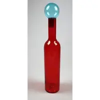 Am Design Dekovase "aus Glas", rot, B:14cm H:76,5cm, Glas, Vasen, Dekovase, BxH: 14x76,5 cm