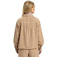 Quiksilver Langarmshirt "Penarek", Damen, Gr. XS, chocolate braun penarek, Obermaterial: 100% Walkfrottier;, Shirts Langarmshirt