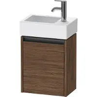 Duravit Ketho.2 Waschtischunterbau wandhängend, 1 Tür, Anschlag rechts, 364x440x238mm, für Vero Air 072438, K25071R21210000, Farbe: Nussbaum Dunkel Dekor