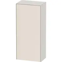 Duravit White Tulip Halbhochschrank, Breite 400 x Tiefe 240mm, eine Tür Anschlag rechts Tip-on Öffnung, WT1322R3939, Farbe: Nordic Weiß Seidenmatt Lack