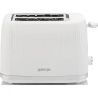 Gorenje T850DPW, 2 Scheibe(n), Weiß, Kunststoff, Tasten, 0,8 m, 204 mm