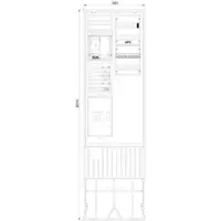 F-tronic Komplettschrank Aufputz 1Z 1TSG eHZ ZSA202-2-eHZ-APZ-TSG 2Feld IP54 SS_5p
