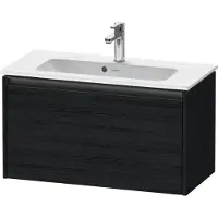 Duravit Ketho.2 Waschtischunterbau wandhängend, Compact, 810x440x390mm, für ME by Starck 234263, 1 Auszug, K25056016160000, Farbe: Eiche Schwarz Matt Dekor