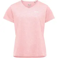 Jack Wolfskin Funktionsshirt "WILDTRAIL T W" mit V-Ausschnitt, aus Polyester, normale Länge, Kurzarm