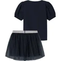 Name it Set Fetza Tulle Kurzer Rock Blau 7 Years Mädchen Blau 7 Years