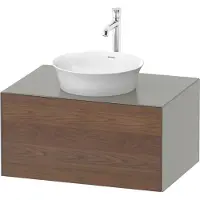Duravit White Tulip, Waschtischunterbau wandhängend, Breite 800 x Tiefe 550mm, mit 1x Auszug, mit T