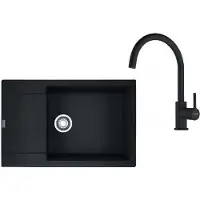 Franke Sets - Küchenset G277MČ, Fragranitspüle MRG 611-78 BB und Armatur FC 6018.901, schwarz matt 114.0700.797