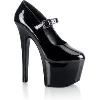 Pleaser USA - y Lack Plateau Pumps SKY-387 schwarz lack Gr. 37,5
