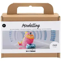 Creativ Company Mini Kreativ Set Modellieren Freddy Monster neonpink