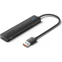 Vention 5-in-1 USB 3.2 zu 2 x USB-C / 2 x USB 3.2 Gen 2 10G Hub 0.15M Schwarz