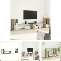 The Living Store TV-Schränke 2 Stk. Sonoma-Eiche 100x30x50 cm Holzwerkstoff