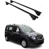 Omtec Dachträger Gepäckträger für Mercedes Citan W415 2013-2021 Metall Schwarz 2x