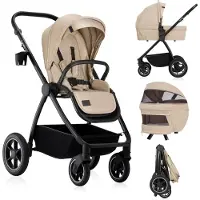 Lionelo Multifunktionaler 2in1-Kinderwagen mit All-Terrain-Rädern und XXL-Reiswieg