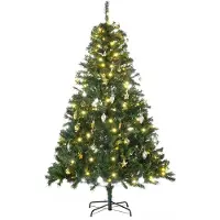 Northio Weihnachtsbaum Tannenbaum Mit Deko 200 Leds 745 Spitzen Ø 112 X H180 Cm