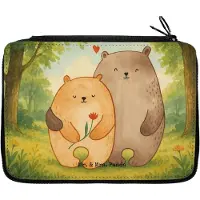 Mr. & Mrs. Panda Schlampermäppchen Bären Liebe Design - Weiß - Geschenk, Federmäppchen, Hochzeitstag, Verlobt, Federtasche, Federmappe, Etui, Mäppchen, Kuscheln, Freundin