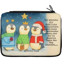 Mr. & Mrs. Panda Federmappe Winterzeit Heilige drei Könige Design - Weiß - Geschenk, Federmäppchen, Weihnachtszeit, Winter, Heiligabend, Federpenal, Weihnachten, Etui