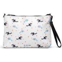 Mr. & Mrs. Panda Damenhandtasche Orca Zylinder - Weiß - Geschenk, Damen Umhängetasche, Fete, Crossover-Tasche, Narwal, Clutch, Glückwunsch, Handtasche, Geburtstag, Tasche